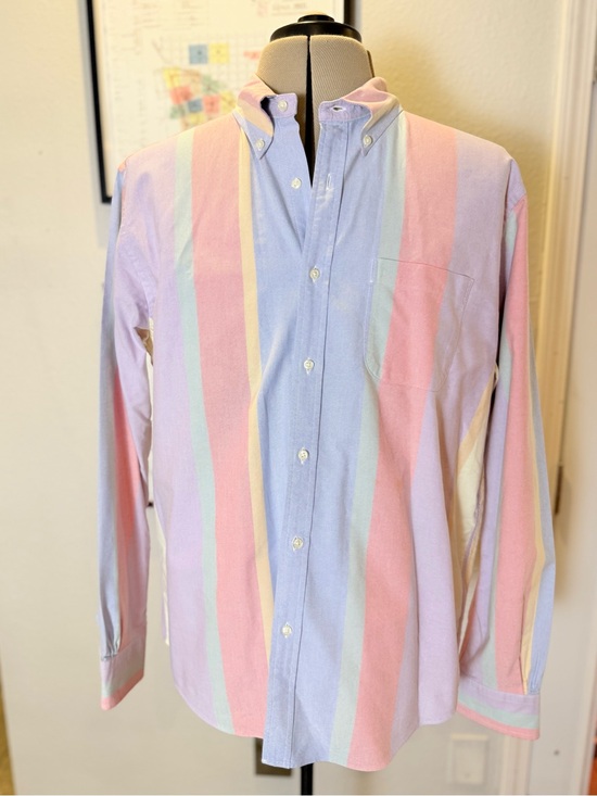 Brooks Brothers Other - Brooks Brothers Friday Shirt Men's L Pastel Multicolor Stripe Button-Down